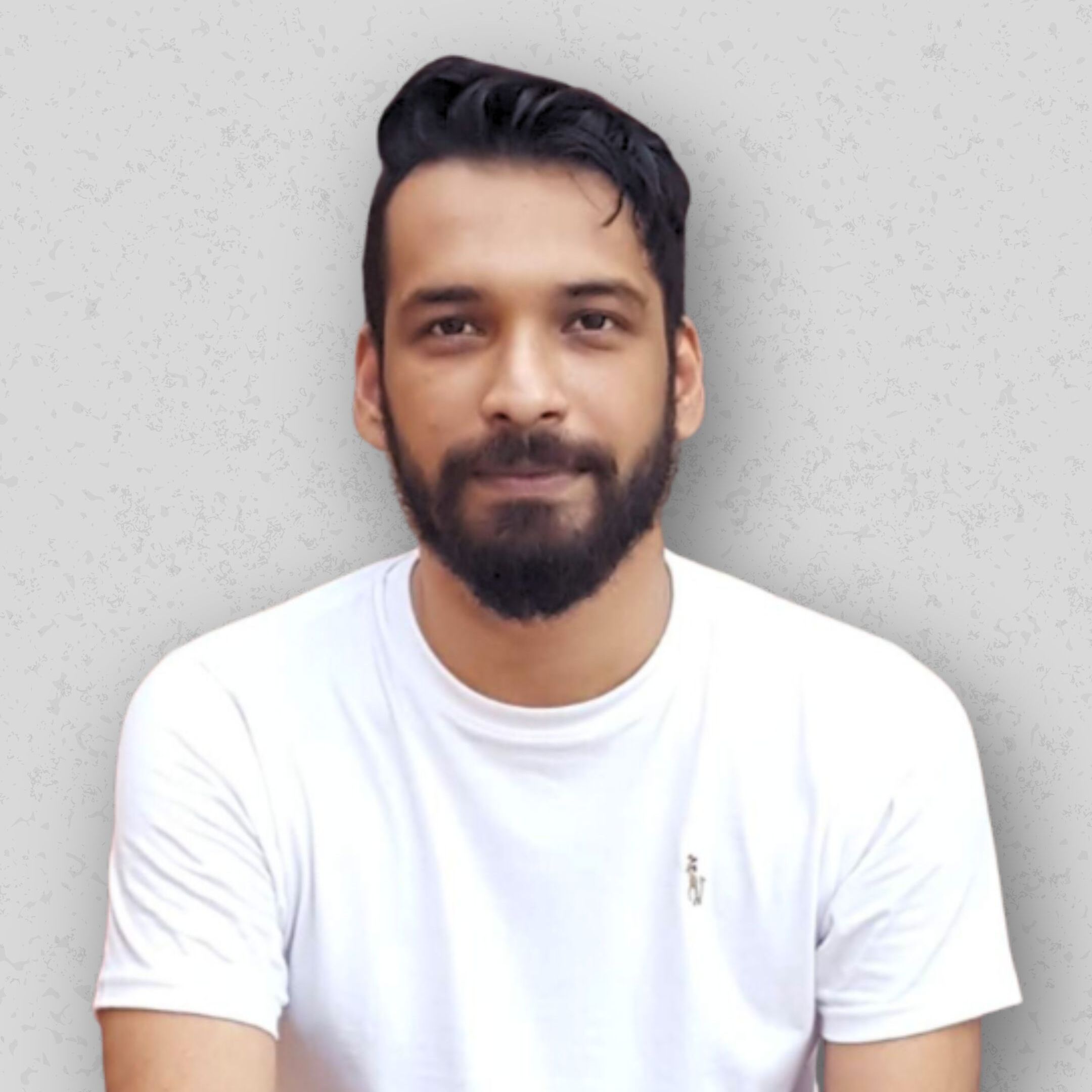 Photo of a person with white background.